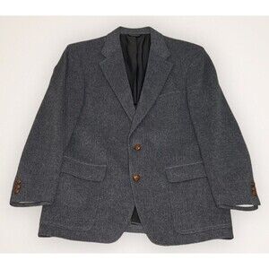 Palm‎ Beach Blazer Mens 42R Gray Camel Hair Sport Coat 2 Button Jacket Vintage